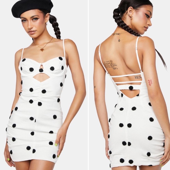 For Love and Lemons Abigail Mini Dress Size S NWT - Picture 4 of 7